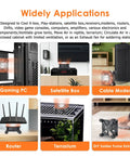 Keep Your Rig Chill With This 80Mm Adjustable Computer Cooling Fan Featuring Multi Voltage Ac Plug And Quick Twist Control Knob For Gaming PCs Modems Cabinets Terrariums And Greenhouses used in gaming PC, router, and terrarium.
