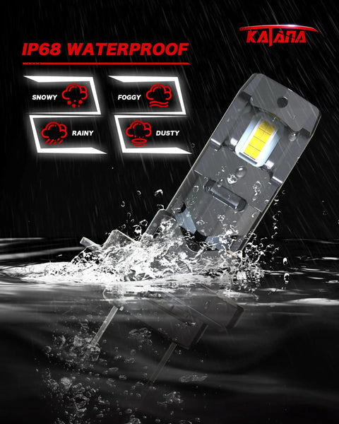 H7 Light Bulbs Pack Of 2 Four Hundred Percent Brighter 6500K Plug And Play No Adapter Required For Powersports Off Road Driving