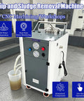 Heavy Duty Pneumatic Chip And Sludge Removal Machine For Cnc Workshops High Performance Cutting Fluid Filter view showing control panel and tank.