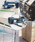 No Sweat Automatic Strapping Tool For 13 To 19 Mm PP PET Bands With Rechargeable Battery sealing packages and bundles of boxes.