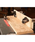 Kickass Flex Stock Guide For Portable Table Saw Featuring Slick Rollers And Fast Height Setup For 8 Or 10 Inch Blades on table saw with wood