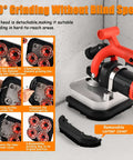 Four Head Concrete Floor Grinder And Electric Diamond Polisher Machine With Six Variable Speed For Dustless Grinding