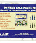 Back Probe Kit With Color Coded Probes For Automotive Harnesses Fuel Injectors And Sensors, stainless steel tips