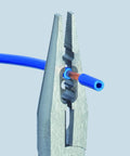 Six And A Quarter Inch Electricians Four In One Pliers for gripping wire with crimping function visible