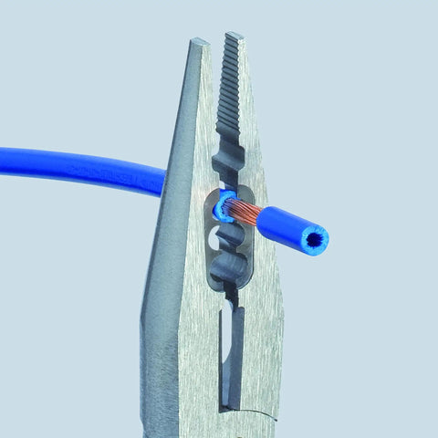 Six And A Quarter Inch Electricians Four In One Pliers for gripping wire with crimping function visible
