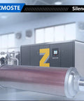 Exhaust Silencer For Air Compressors with 2 Inch NPT Male Interface, metal housing showing industrial noise reduction