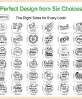 36 Sheet Iron On Transfer Decals Set for DIY Tees and Hoodies DTF Heat Activated Film with Mom Life design options shown