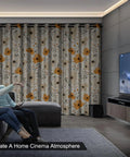 Floral Blackout Curtains For Bedroom And Living Room 84 Inch Length Two Panels Set Thermal Insulated Light Blocking Drapes
