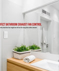 30 Minute Neutral Countdown In Wall Switch Timer 2 Pack Auto Off For Fans And Lights Including LEDs CFLs bathroom wall switch