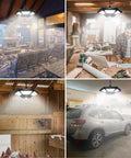 Indoor and outdoor settings with Solar Shed Light With Remote Control 360 Degree Waterproof Indoor Outdoor Light With Motion Sensor Timer.