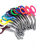 12 Pack Assorted Rainbow Trauma Paramedic Shears 7.5 Inch Stainless Steel Tough As Nails Heavy Duty Scissors, assorted colors