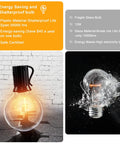 Outdoor String Lights 55 Ft Shatterproof LED Patio Lights With 26 Dimmable G40 Bulbs 2200K Waterproof IP65 bulb comparison
