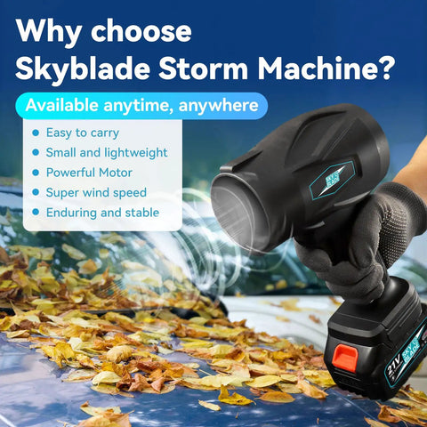 Cordless Leaf Blower 300000 RPM Handheld Power For Patio Cleaning And Lawn Care, Ultra Lightweight Outdoor Blower in use