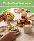 Real Deal Bamboo Forks Bulk Pack, Super Sturdy And Fully Home Compostable Disposable Cutlery For Tailgates, Potlucks And No Sweat Cleanup, Straight Up Green Alternative used for breakfast meal with eggs and avocado.