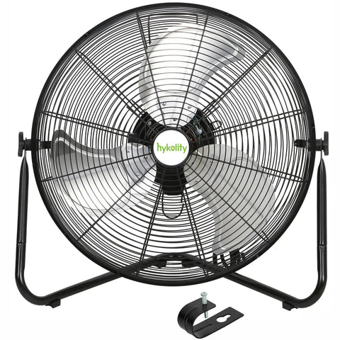 Heavy Duty 20 Inch High Velocity Floor Fan With Three Speeds And 4600 CFM For Industrial Shops Garage And Warehouse Use Portable Metal Grill With Built In Handle UL Listed