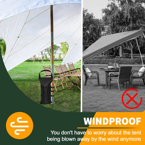 Heavy Duty Canopy Sand Bags 4 Pack 120 Lb Capacity 47 X 24 Cm Weights For Gazebo Pop Up Tent And Garden Umbrella Easy Clip On Wind
