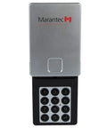 Wireless Keyless Garage Entry System With PIN Access For Up To Four Doors No Key Needed showing keypad and weatherproof casing.