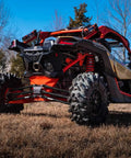 Heavy Duty Round Tube Rear Radius Arms Kit For Can Am Maverick X3 72 Inch Turbo RC MR RS MAX Complete 6 Rod Kit Black With beefed up pivot joints and frame mounts on rear suspension