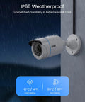 Smart AI Motion Alerts For People And Cars 8 Channel 5MP Lite DVR Kit No HDD Weatherproof 1080p Camera in rain