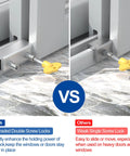 Comparison of 8 Sets Sliding Window Locks With Aluminum Security Door Window Stoppers For Horizontal And Vertical Windows And Doors Adjustable Child Proof Locks For Home Safety Durable Aluminum Alloy Built To Last showing upgraded double screw locks versus single screw locks