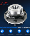 Front Wheel Bearing And Hub Assembly 8 Lug 4WD With ABS Pair For Dodge Ram 1500 2500 3500 2006 To 2008 metal assembly
