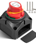 Heavy Duty On Off Battery Disconnect Switch For 12V To 48V 275A Continuous 455A Peak Automotive RV Marine Ignition Protected
