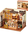 Beginner Friendly DIY Miniature Dollhouse Kit With LED Lights For Adults A Totally Cozy Tiny House Craft That Feels Like A Real Bakery Studio