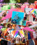 Vibrant Yellow Smoke Bomb Powder Cannon For Gender Reveal Parties And Baby Showers Super Hype For Making Epic Photo Moments Safe Trigger Pull Ready Two Pack used during colorful celebrations.