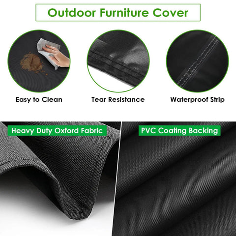 Tough As Nails Heavy Duty Oxford Prep Cart Cover For Outdoor Rollaway Kitchen Island And Grill Serving Counter Weatherproof Tear Resistant Top Shelf Shield Fits 55X21X34 Inch Tables detailed view of heavy duty fabric features