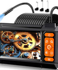 1080P Borescope Endoscope With 4.3 Inch LCD Screen IP67 Waterproof Flexible Snake Cam showing gear mechanism close-up