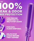 Radiant Tampons For Women Multipack With LeakGuard Braid, Unscented, showing tampon applicator, odor protection features and benefits.