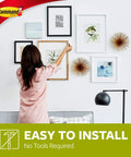 Large Universal Frame Hanger Set With 3 Hangers 6 Strips And 6 Frame Stabilizers For Damage Free Picture Hanging On Walls Doors