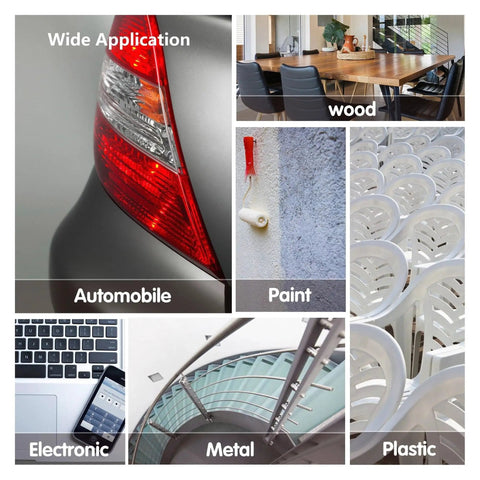 Wide application of Top Shelf Quick Swap Spindle Sanding Sleeves For Oscillating Sander Multidrive Pad Replacement Kit featuring wood, metal, electronic, plastic, and automobile surfaces.