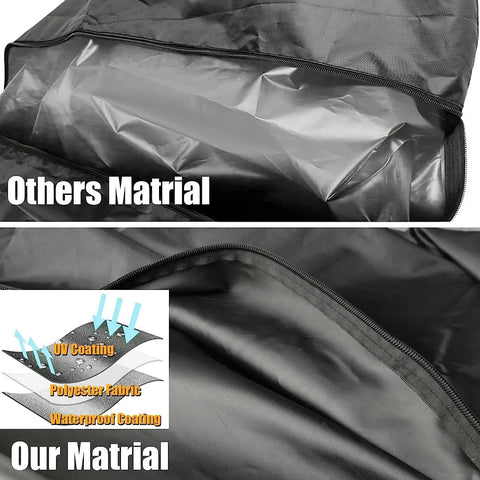 Tough As Nails Heavy Duty Fan Cover For Outdoor Patios Sheds Rain Snow Shielding 24 Inch Pedestal Wall Industrial Fans material comparison