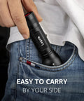 Pocket-sized Beastly Bright LED Flashlight With Zoomable Beam And Five Modes High Medium Low SOS And Flash Waterproof