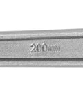 Close-up of Heavy Duty Valve Wheel Wrench With Dual Ends For Eleven Sixteenths And One Inch Sizes, steel with 200mm marking