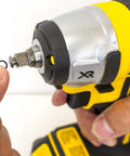Installing Three Pack 3/8 Inch Square Drive Impact Retaining Rings With O Ring For DeWalt Type Cordless Impact Wrenches