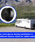 RV Blower Wheel Replacement for Air Conditioners, Compatible With Duo Therm Frigidaire Models, Fits 3313107033 3313107