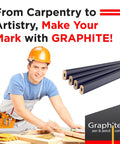 Rugged Graphite Carpenter Pencils That Leave Bold Tracks On Rough Lumber And Power Through Every Jobsite Grind With Hardcore Precision And No Sweat Durability For Woodwork on workbench beside carpenter