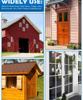 Wide use of Heavy Duty Shed Door T Handle Lock Kit With 4 Keys Tough As Nails Zinc Alloy T Lock On barns, coops, and doors.