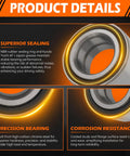 Front Wheel Bearing Front Left Or Right Replacement For Ford C Max 2013 2018 Escape 2013 2019 Focus 2012 2018 Transit Connect 2014 2023 And Lincoln MKC 2015 2019 510110 Compatible Easy Fit showing construction details