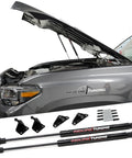 Hood Quicklift Plus System for Toyota Tacoma 2016 2023 Hood Prop Rod Eliminator Kit installed, showing open hood.