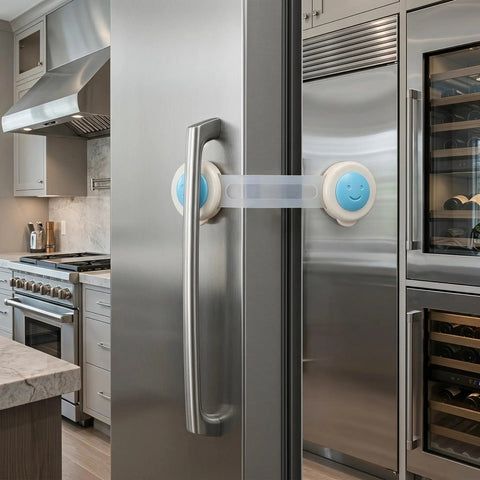 8 Pack Child Proof Cabinet Locks With Adhesive No Drill Installation For Cabinets Drawers Doors Pantry Baby Safe Storage