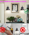 Battery Operated Wall Sconces Two Pack With Remote installed above a sideboard, no wiring or plug needed, easy install visual