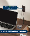 Laptop charging from Six Pack USB Wall Outlet Charger With Tamper Resistant Receptacles 15A Power Two USB Outs Deliver 3.6A Total