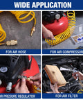 Pro Grade 16 Piece One Quarter Inch NPT Air Hose Fitting Kit with brass couplers used in air compressor and pneumatic tools