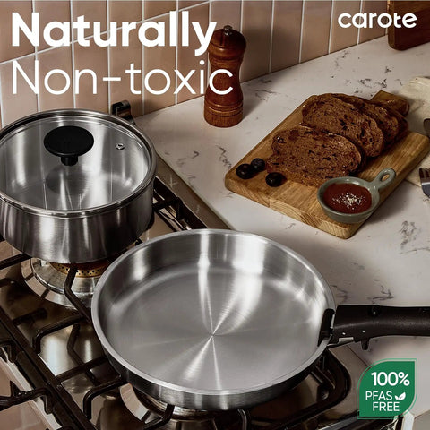 15 Piece Stainless Steel Pots And Pans Set With Detachable Handle Induction Compatible Oven Safe Up To 600 Degrees Non Warping PFAS Free
