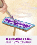Professional Hardwood Floor Restoration Glaze With Satin Finish 32 Oz One Coat Application fills scratches while mopping floor.
