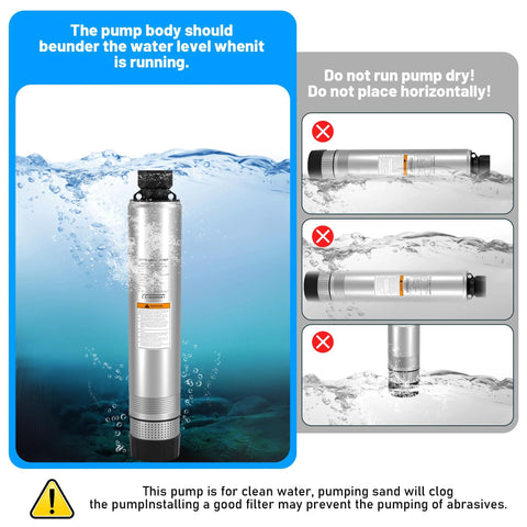 heavy-duty submersible water pump underwater installation guide