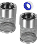 2 Pack 25mm Garden Hose Strainer Inline Filter Heavy Duty For Livewell Pumps And Sprayers Debris Catcher Water Filter